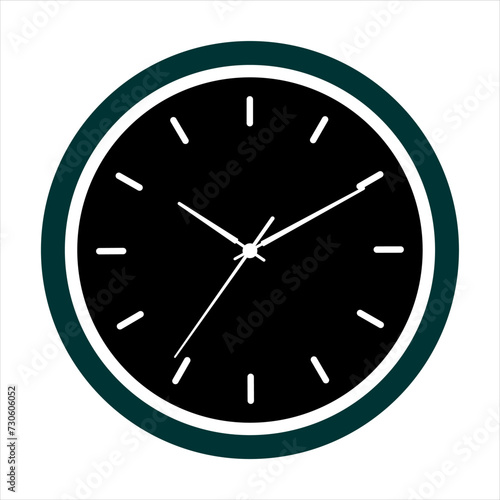 Vector Set of Office Wall Clocks of various shapes Design Template Isolated on White background. Dial with Roman numerals. Wall Clock Mock-up for Branding and Advertising Isolated. Watch Face Design