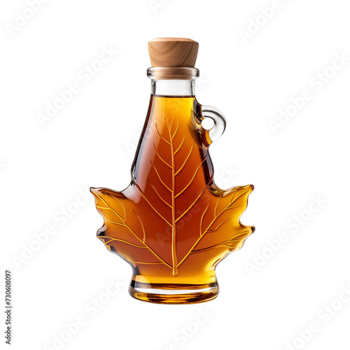 Maple Syrup bottle isolated on transparent background