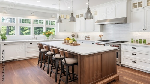 Timeless Elegance in Transitional Kitchen  Blending Classic and Modern