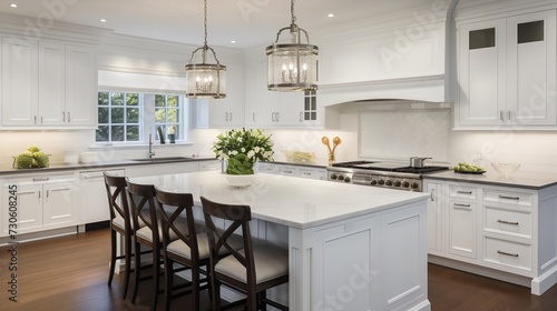 Timeless Elegance in Transitional Kitchen: Blending Classic and Modern