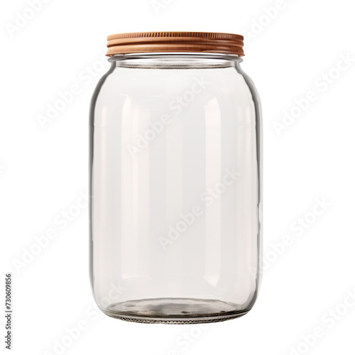 Mason Jar bottle isolated on transparent background