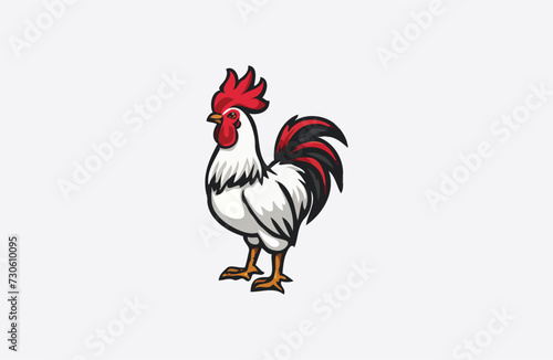 rooster vector design illustration