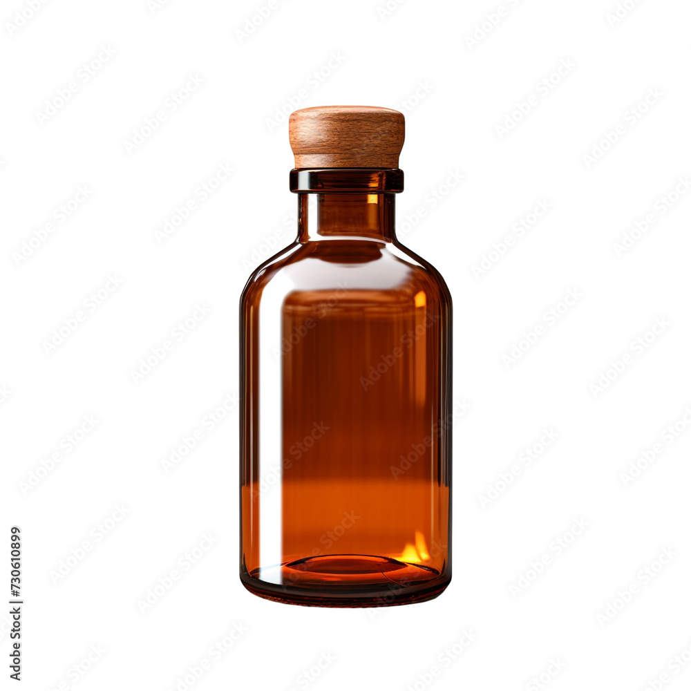 Medicine bottle isolated on transparent background