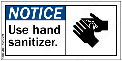 Hand sanitizer sign