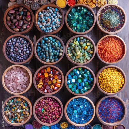 Rainbow Spectrum Handcrafted Beads Sorting