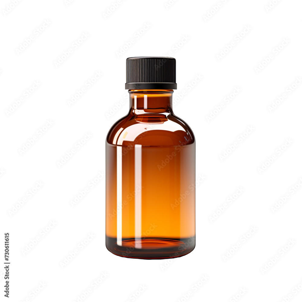 Medicine bottle isolated on transparent background