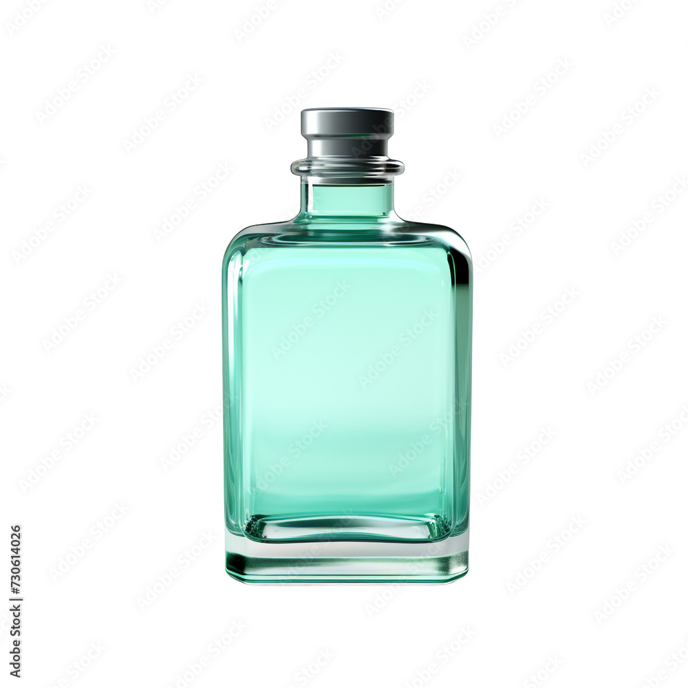 Mouthwash bottle isolated on transparent background