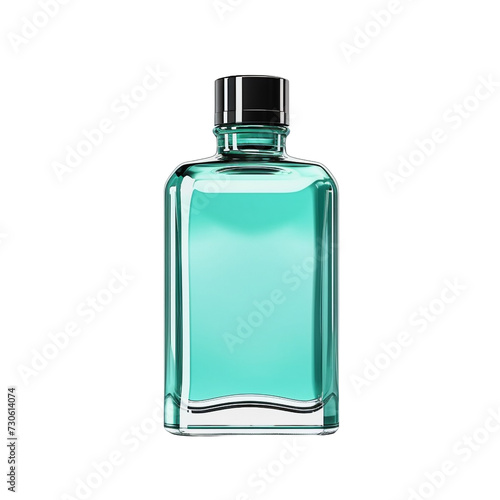 Mouthwash bottle isolated on transparent background