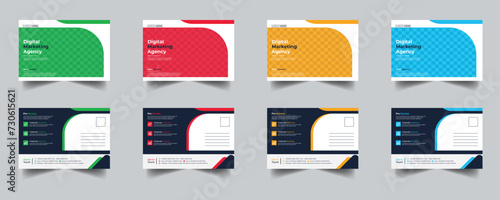 Modern Creative Corporate Post Card Template, Vector Template for Opening Invitation Editable, Professional Business Postcard Design, Event Card Design, Invitation Design, Direct Mail EDDM Templat