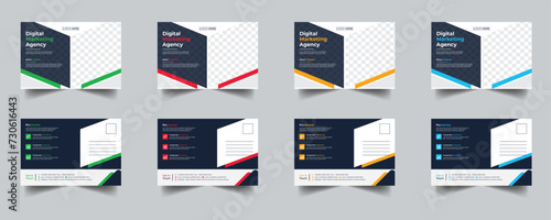 Modern Creative Corporate Post Card Template, Vector Template for Opening Invitation Editable, Professional Business Postcard Design, Event Card Design, Invitation Design, Direct Mail EDDM Templat
