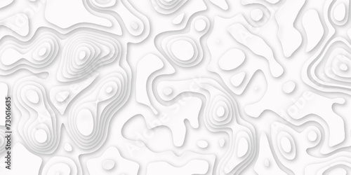 Abstract white pattern topography vector background. Topographic map. Geographic mountain relied on Contour maps. Abstract background lines Topographic map. Geographic mountain relief.