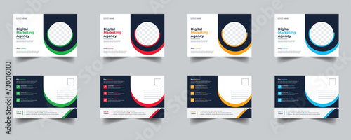 Modern Creative Corporate Post Card Template, Vector Template for Opening Invitation Editable, Professional Business Postcard Design, Event Card Design, Invitation Design, Direct Mail EDDM Templat