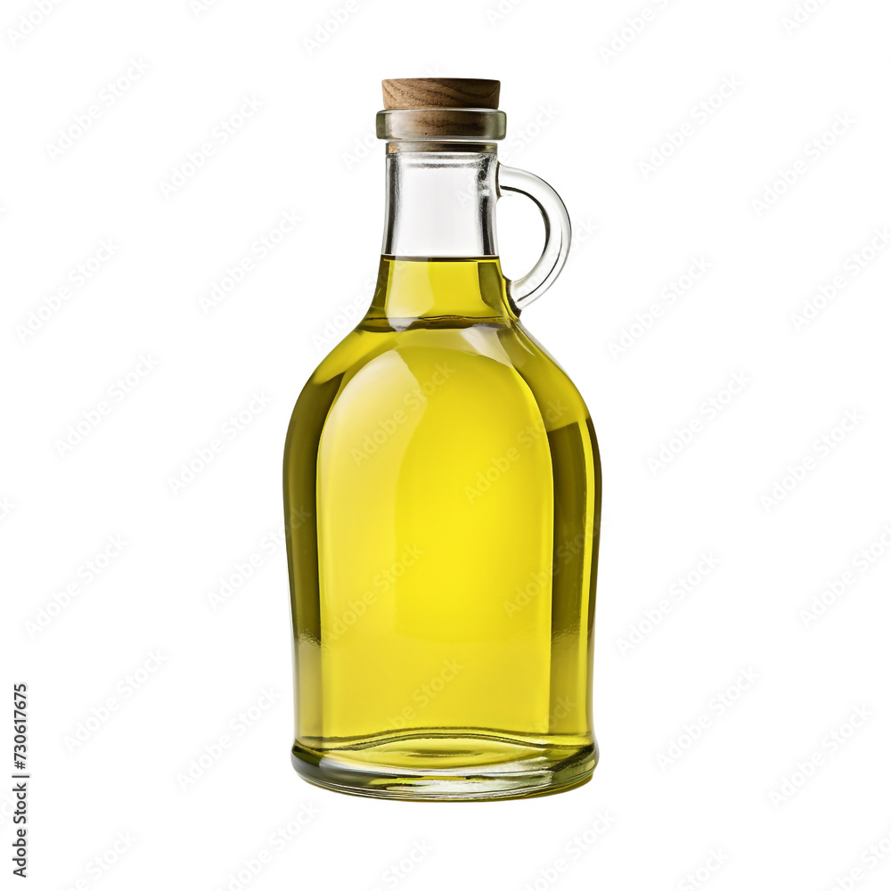 Olive Oil bottle isolated on transparent background