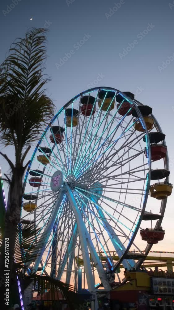 ferris wheel at sunset 4k ferris wheel at sunset 4k