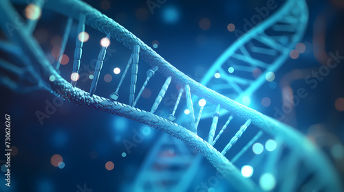 Wallpaper Mural Helix DNA polygonal wireframe molecule helix, medical concept background Torontodigital.ca