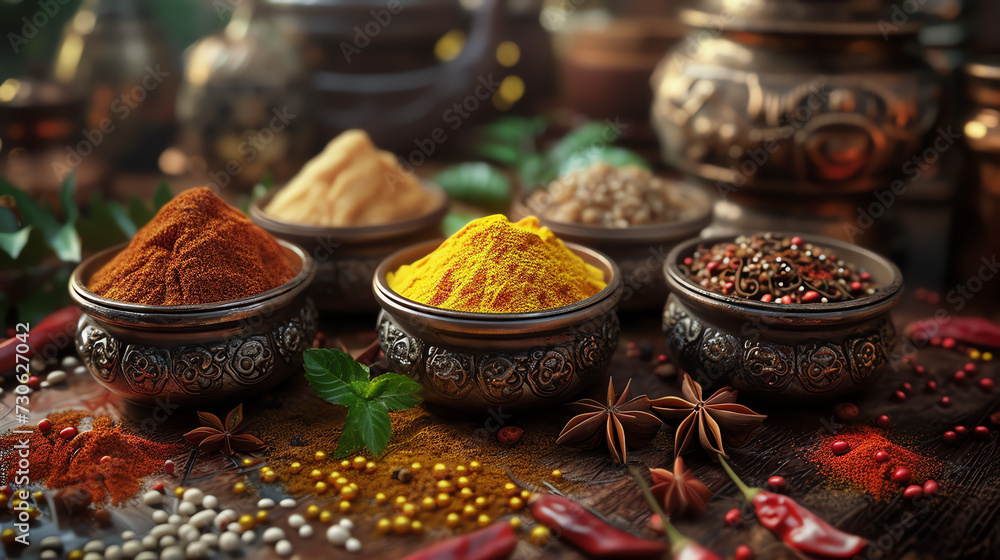 set of spices