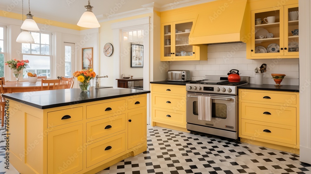 Artistic and Eclectic Modern Kitchen with Vibrant Pops of Color Artistic and Eclectic Modern Kitchen with Vibrant Pops of Color