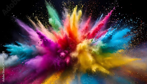 colored smoke explosion background