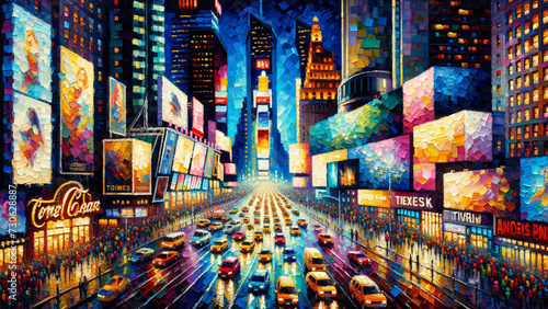 Oil Painting of New York Type A: Generated by AI Using GPT-4