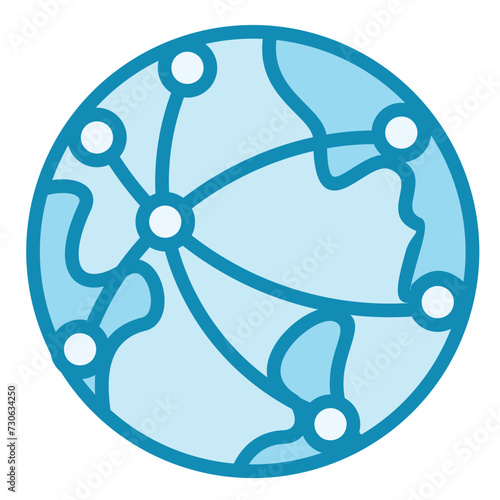 Global Networking Icon
