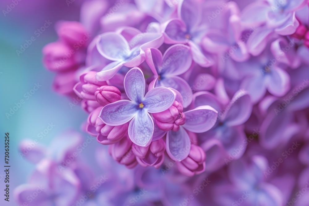 Close-up of a beautiful blooming purple lilac. Close-up of a beautiful blooming purple lilac.