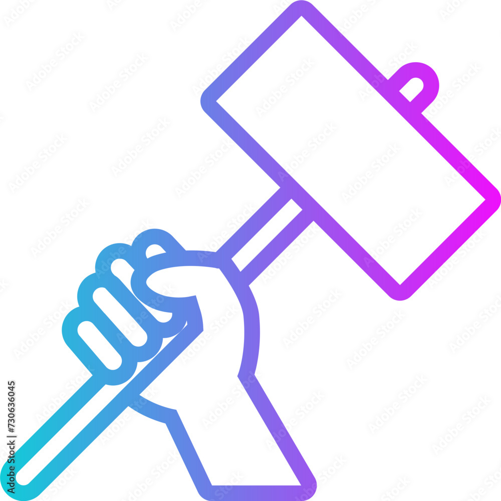 Activism Gradient Icon Design Vector Women's Day Activism Gradient Icon Design Vector Women's Day