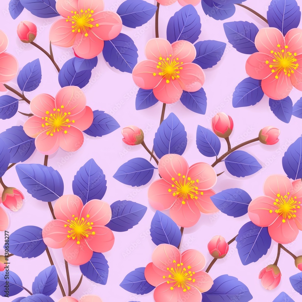 spring pattern seamless floral background spring pattern seamless floral background