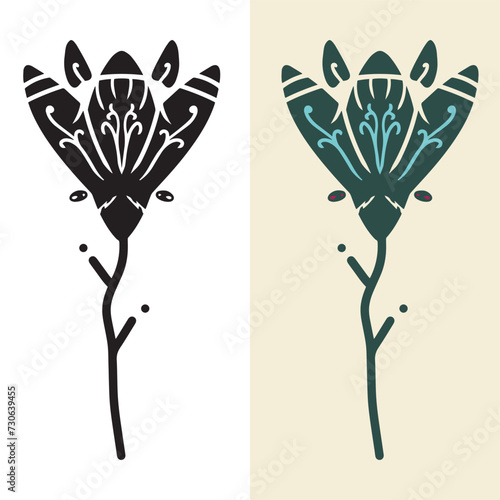 flat withered flower icon, editable vector file for all of your graphic needs