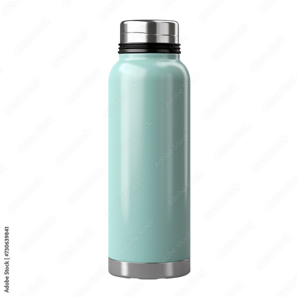 Thermos bottle isolated on transparent background