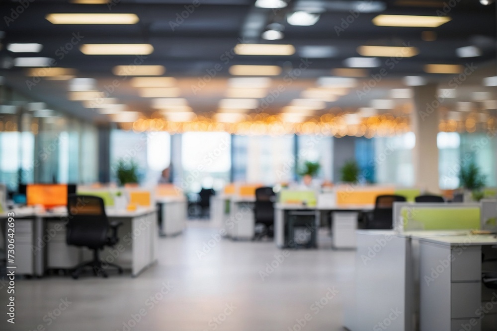 Blurred image of business people in the lobby of a modern office building Blurred image of business people in the lobby of a modern office building