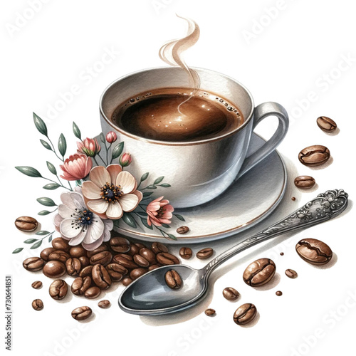 Image of a cup filled with coffee 