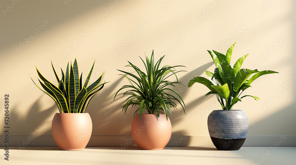 Set of Pot in Realistic Style Set of Pot in Realistic Style