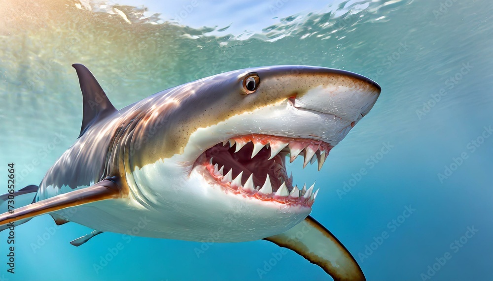 Fototapeta premium shark in the sea