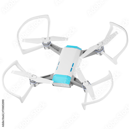 3D Illustration of a Drone Camera