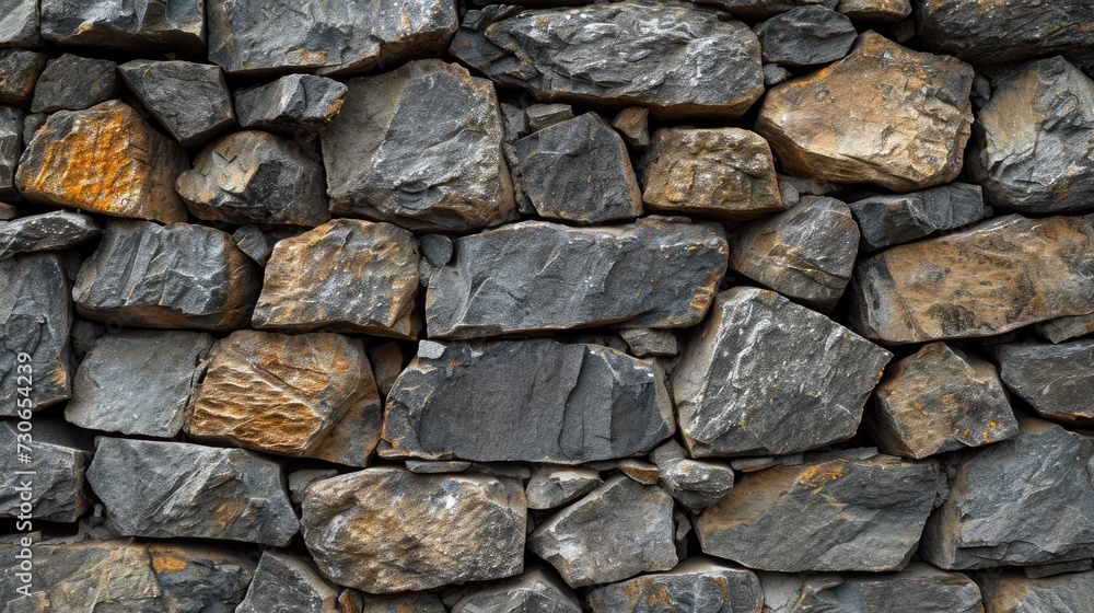 Immerse in the rugged texture of a rock background, evoking the essence of nature. Ai Generated.