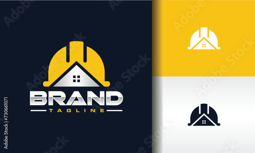 home helmet construction logo