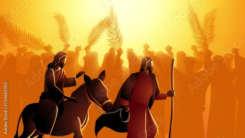 Biblical motion graphic series, Jesus comes to Jerusalem as King photo