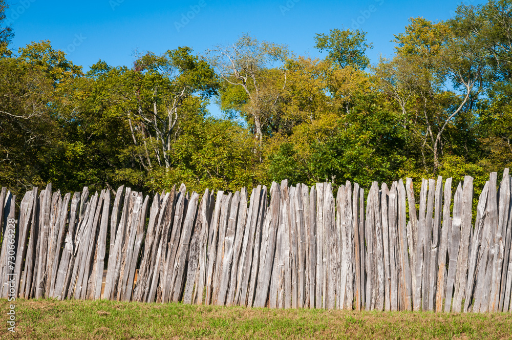 Fototapeta premium Ninety Six National Historic Site, Old Ninety Six and Star Fort in South Carolina