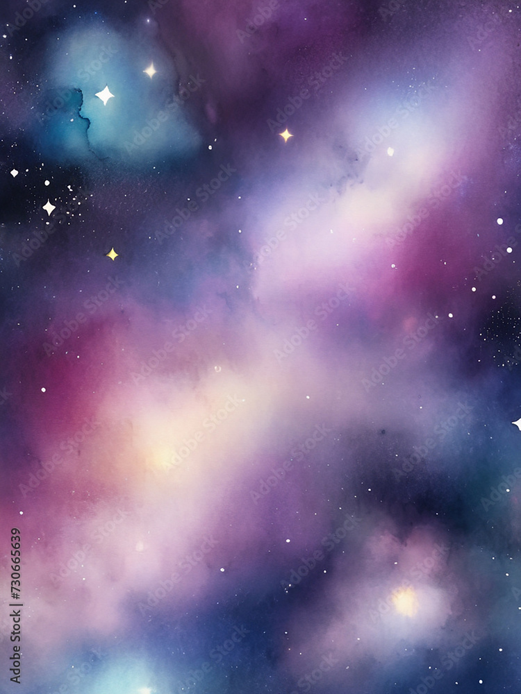 Obraz premium colorful galaxy night sky 5