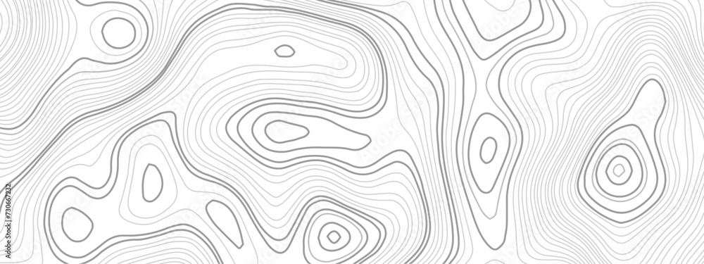 Topographic wave and curve line contour map background. Abstract wavy topographic map and curved lines background. Abstract geographic wave grid line map. - obrazy, fototapety, plakaty 