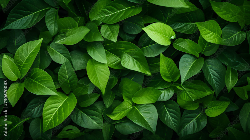 Eco-Friendly Freshness: Vibrant Green Leaves, a Refreshing Vegetarian Vibe Wallpaper Eco-Friendly Freshness: Vibrant Green Leaves, a Refreshing Vegetarian Vibe Wallpaper