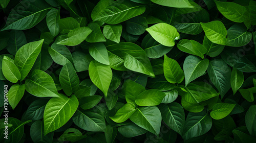 Eco-Friendly Freshness: Vibrant Green Leaves, a Refreshing Vegetarian Vibe Wallpaper © pawczar