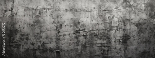 The photo captures a black and white image of a solid concrete wall, emphasizing its texture and structural details.
