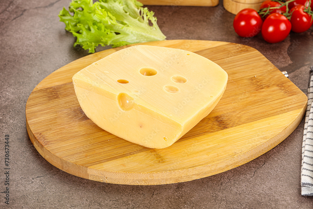 Gourmet Maasdam cheese with hole Gourmet Maasdam cheese with hole