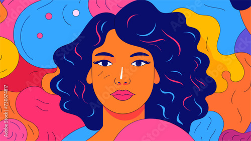 Gender equality-themed vector art with a whimsical touch featuring inclusive illustrations vibrant color tones and unity symbols for a visually engaging and emotionally resonant representation.