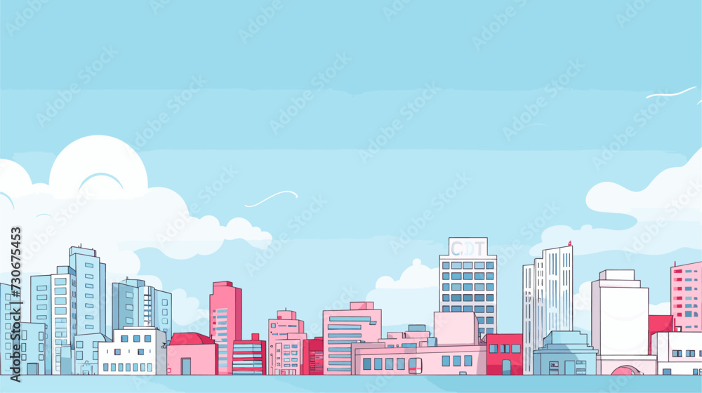 Obraz premium Hospital background vector design inspired by healthcare using a variety of medical symbols building silhouettes and a clean color palette to evoke a sense of professionalism and care in a visually