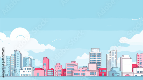 Hospital background vector design inspired by healthcare using a variety of medical symbols building silhouettes and a clean color palette to evoke a sense of professionalism and care in a visually