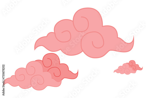 Cloud Hand Drawn Spring Sticker Design