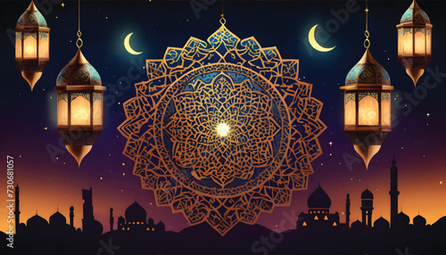 mosque in the night