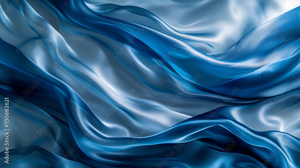 Obraz premium Indigo Abstract Background Velvet Night Waves